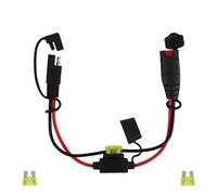 BTFO Rallonge SAE 34cm, 14 AWG Robuste Étanche avec Rallonge Cable SAE Fusible 20A Compatible avec Les Chargeurs de Batterie Intelligents NOCO Genius pour Motos VTT Camions et Voitures