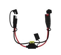 BTFO Rallonge SAE 34cm, 14 AWG Robuste Étanche avec Rallonge Cable SAE Fusible 20A Compatible avec Les Chargeurs de Batterie Intelligents NOCO Genius pour Motos VTT Camions et Voitures