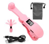 BTFO Téléphone Intelligent Autoclicker, Vitesse-Réglable Téléphone Mobile Écran Autoclicker Universel Aime Tap avec Antidérapant Pince Rapide Clique Outil pour Courtes Vidéos Médias Sociaux (Rose)