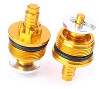 BTFWM 37mm Avant, Fourche Amortisseur Ajusteurs Vis Boulons Bouchon Couvercle Or CNC, for CBR250R Modèle Moto 2 Pièces Housses de Fourche