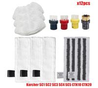BTFWM Accessoires Brosse à buse en nylon for aspirateur à vapeur portatif SC1 SC2 SC3 SC4 SC5 SC7 CTK10 CTK20 Pièces de rechange Accessoires pour nettoyeurs vapeur(Set24)