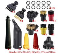 BTFWM Aspirateur à vapeur for SC1 SC2 SC3 SC4 SC5 SC7 CTK10 CTK20 Pièces Tête de brosse Buse puissante Accessoires Accessoires pour nettoyeurs vapeur(Set-6)
