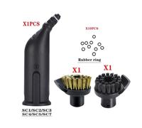 BTFWM Aspirateur à vapeur SC2 SC3 SC7 CTK10 Buse puissante Tête de brosse de nettoyage Miroir Outil de brosse Pièces de rechange Accessoires Accessoires pour nettoyeurs vapeur(Chocolate)