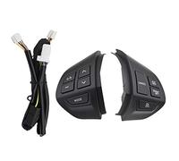 BTFWM Bouton de commande volant multifonction voiture sonore volume noir, pour Mitsubishi, pour Lancer, pour Outlander Asx 2007 2008 2009 2010 Kit de boutons de volant(BLACK ASX black)