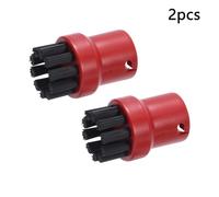BTFWM Buse électrique for nettoyeur vapeur série SC SC 1 2 3 4 5 SI 4 SG 4 Remplacement de la buse d'aspirateur Accessoires pour nettoyeurs vapeur(2pcs Red)