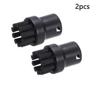 BTFWM Buse électrique for nettoyeur vapeur série SC SC 1 2 3 4 5 SI 4 SG 4 Remplacement de la buse d'aspirateur Accessoires pour nettoyeurs vapeur(2pcs Black)