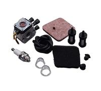 BTFWM Carburateur de débroussailleuse, filtre à air avec ampoule, assemblages moteurs, for STIHL, taille-haie HS45 FC55 FS310 Filtre à air pour tondeuse à gazon