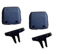 BTFWM Clip de fixation for évents de sortie de climatiseur de tableau de bord avant et arrière de voiture, for VW, for Golf, 7 7.5 for MK7 MK7.5 2013 - 2019 Clip de ventilation(BLACK Rear 2PCS)