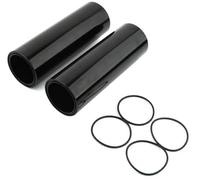 BTFWM Couvercle de glissière de Tube de Fourche Avant supérieur en Aluminium, Amortisseur, Soufflet Noir, for Moto Harley, Davidson Dyna 2006-2017 Housses de Fourche