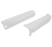 BTFWM Couvercle de Protection de Fourche Avant de Moto, Protection de Curseur ABS Blanc, for Pit Dirt Bike Chinois 125cc 140cc 150cc 160cc 170cc 190cc Housses de Fourche