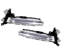 BTFWM Feu antibrouillard arrière, pour Porsche, pour Panamera, pour pare-chocs pour avant de voiture 971 2018 2019 2020, circulation diurne Indicateur de brouillard arrière automatique(BLACK 1 Pair)
