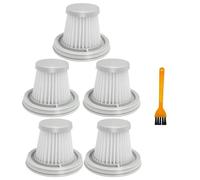 BTFWM For XIAOMI-MIJIA Aspirateur Lavable, Filtre Handy Home Mini Filtrage sans Fil Poussière Recyclable Pièces Filtre d'aspirateur(5PCS and Brush)