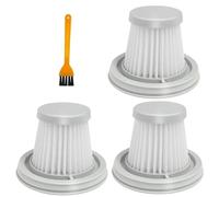 BTFWM For XIAOMI-MIJIA Aspirateur Lavable, Filtre Handy Home Mini Filtrage sans Fil Poussière Recyclable Pièces Filtre d'aspirateur(3PCS and Brush)