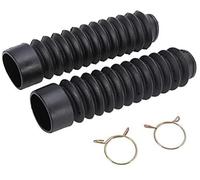 BTFWM Guêtres de Protection de Fourche Avant Gators Boot Shock Protector Dust Guard Fits, for Motocross Tout-Terrain Pit Dirt Bike, Noir Housses de Fourche