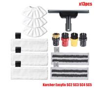 BTFWM Housse de protection en microfibre for aspirateur à vapeur EasyFix SC2 SC3 SC4 SC5, tête de brosse, grattoir à verre Accessoires pour nettoyeurs vapeur(Set6)