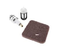 BTFWM Kit de bougies d'allumage filtre à Air et carburant, ensemble 3 pièces FS38 FS45 FS46 FS55 HS45 FC55, for STIHL, tondeuse carburateur remplacement 4140-124-2800 Bougie