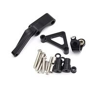 BTFWM Kit de montage support d'amortisseur stabilisation direction réglable for motos, for 696 796 795 1100, for Monster, aluminium CNC Amortisseur de direction pour moto(Schwarz)