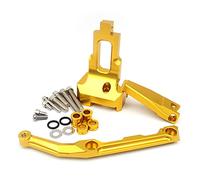BTFWM Kit de support montage d'amortisseur direction stabilisateur moto, for YAMAHA, MT-09 Tracer 900 FJ-09 2015 2016 2017 Amortisseur de direction pour moto(Gold)