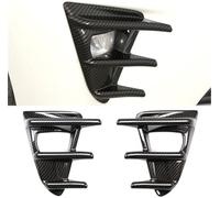 BTFWM Lampe antibrouillard pour avant en Fiber de carbone, pour garniture couverture lunette, paire d'accessoires d'éclairage extérieur voiture Insert de calandre de pare-chocs