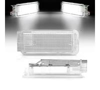 BTFWM Lampe LED pour Coffre et Coffre, éclairage pour Boîte à Gants sous la Porte, pour Peugeot 3008 206 208 308 307 2008 207 508 5008 407 306 Expert Lumières LED pour Plancher de Voiture (White 2PCS)