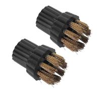 BTFWM Lot de 2 têtes de brosse en laiton for nettoyeur à vapeur, pièces de rechange for balai à vapeur X5, accessoires for balayeuse domestique Accessoires pour nettoyeurs vapeur(A)