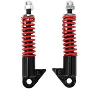 BTFWM Paire d'amortisseurs Avant hydrauliques Haute Performance de 128 mm, for Scooter électrique, Moto, VTT, Scooter, Dirt Pit Bike (Noir) Amortisseur Avant réglable(Rot)