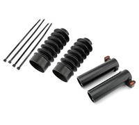 BTFWM Silica Avant, Fourche Ambre Clignotants Amortisseurs Couvre-Bottes LED Noir, for Harley, Nightster RH975 22-2023 Moto Housses de Fourche