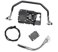 BTFWM Support de téléphone GPS Moto, for BMW, for R1250GS LC, for Adventure 2019-2022 Navigation Chargement sans Fil Chargeur USB Support de téléphone pour Guidon de Moto(Black Full Set AB)