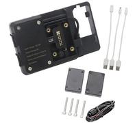 BTFWM Support de téléphone Moto, for Moto, for Guzzi V85 TT V85TT GPS Smartphone Navigation Portable Chargement USB Support de téléphone pour Guidon de Moto(Black USB Charging)