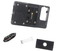 BTFWM Support de téléphone Moto, for Multistrada V4 S V4s 2021 Navigation GPS for Portable Chargement USB et sans Fil Support de téléphone pour Guidon de Moto(Black Wireless 22mm Clip)