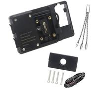 BTFWM Support de téléphone Moto, for Multistrada V4 S V4s 2021 Navigation GPS for Portable Chargement USB et sans Fil Support de téléphone pour Guidon de Moto(Black USB 12mm Clip)