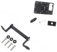 BTFWM Support de téléphone moto, for TRACER700, for Tracer 700 2020 2021 support navigation chargement sans fil USB GPS for portable Support de téléphone pour guidon de moto(BLACK Wireless 12mm Stand)