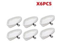 BTFWM Tampons de nettoyage en microfibre réutilisables de rechange for balai à vapeur, chiffons lavables compatibles avec Steamboy X5 H2O H20 S302 S001 Accessoires pour nettoyeurs vapeur(6pcs)