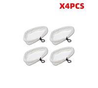 BTFWM Tampons de nettoyage en microfibre réutilisables de rechange for balai à vapeur, chiffons lavables compatibles avec Steamboy X5 H2O H20 S302 S001 Accessoires pour nettoyeurs vapeur(4pcs)