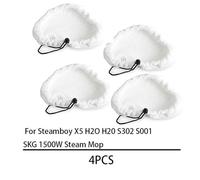 BTFWM Tampons de rechange for balai à vapeur - Tampons de nettoyage lavables et réutilisables - Chiffons de nettoyage en microfibre for balai à vapeur Accessoires pour nettoyeurs vapeur(4pcs)