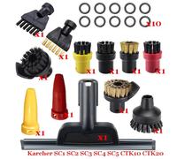 BTFWM Tête de brosse puissante buse accessoires aspirateur à vapeur portatif SC1 SC2 SC3 SC4 SC5 SC7 CTK10 CTK20 pièces Accessoires pour nettoyeurs vapeur(Set-20)
