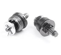 BTFWM Vis de réglage d'amortisseur de Fourche Avant 37 mm, Capuchon de Protection Gris CNC, for Moto modèle CBR250R 2 pièces Housses de Fourche