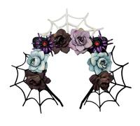 Btgghytr Bandeau pour femmes et filles, bandeaux d'Halloween avec araignées, chauve-souris, accessoires de cheveux pour femmes et enfants pour fêtes costumées