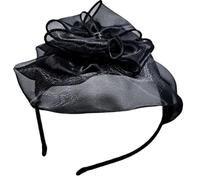 Btgghytr Bandeau pour femmes et filles - Chapeau bibi élégant avec nœud - Bandeau luxueux à fleurs avec détails - Décoration de cheveux pour femmes et filles - Joli bandeau pour cheveux