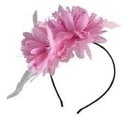 Btgghytr Bandeau pour femmes et filles Halloween à plumes doux et confortable bandeau à fleurs réglable mignon accessoires pour cheveux