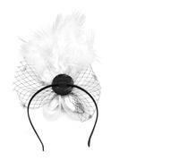 Btgghytr Bandeau pour femmes et filles - Pince à cheveux à plumes - Coiffe élégante à fleurs pour fille - Accessoire pour cheveux des années 1920