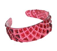 Btgghytr Bandeau pour femmes filles femmes été transparent en plastique anneau mignon ananas texturé large bandana mignon accessoires cheveux