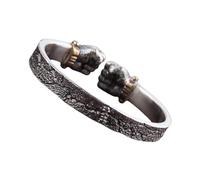 Btgghytr Bracelet ouvert unique pour femme - Tendance - Élégant - Pour le quotidien et les fêtes - Alliage