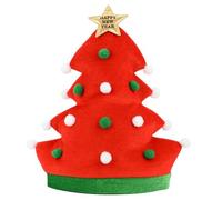 Btgghytr Chapeau de fête de Noël - Chapeau de sapin de Noël/Père Noël - Pour chants de famille, portraits de famille, échange, décoration de festival