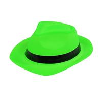 Btgghytr Chapeau de fête fantaisie Homburg Panama pour carnaval, fête, costume pour réunions en plein air, vert fluorescent, Taille unique
