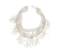 Btgghytr Collier de perles multi-couches de style ethnique, longueur réglable, collier léger et élégant en résine pour femme, taille unique, Comme décrit, Comme décrit.