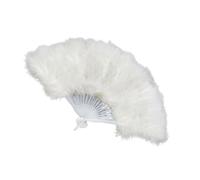 Btgghytr Éventail décoratif portable à plumes douces avec design léger Idéal pour les portraits de mariée et les événements de mariage