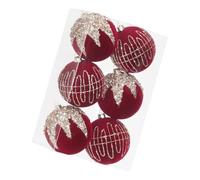 Btgghytr Lot de boules décoratives pour arbre avec texture velours et
