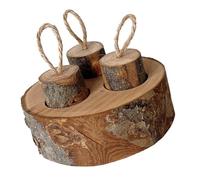 Btgghytr Mangeoire en bois pour hamsters - Planche d'alimentation pour lapins - Distributeur de friandises pour hamster - Fournitures pour animaux de compagnie