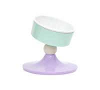 Btgghytr Mangeoires ergonomiques inclinées pour chats - Hauteur réglable - Base anti-basculement - En céramique